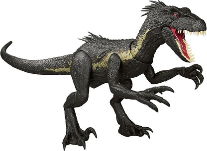Mattel Jurassic World JCG26 Jurassic World Damage! Hikaru Indraptor Children's Figure, Dinosaur, Toy, Total Length: Approx. 14.9 inches (37.8 cm), 4 Years Old and Up Black