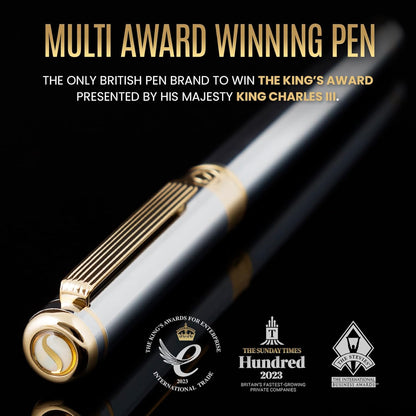 Scriveiner Silver Chrome Rollerball Pen Premium Rollerball Pen (Silver Chrome)