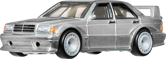 Hot Wheels Car Culture Modern Classics Mercedes Benz 190 E 2.5-16 Evolution II Vehicle Toy Mini Car  Silver HRV98