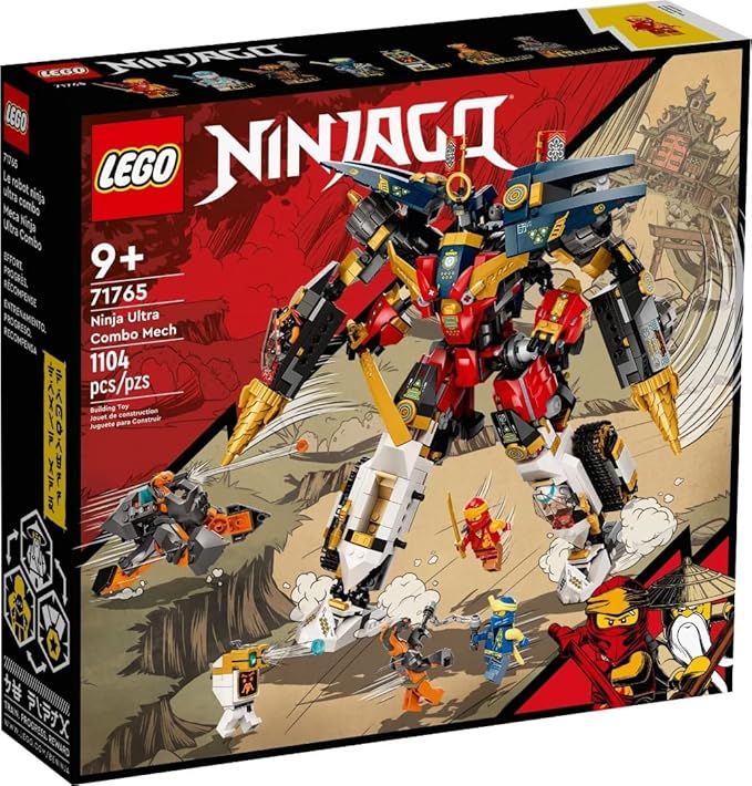 LEGO Ninjago  Ninja Ultra Combo Mech 71765 Building Kit (1,104 Pcs),Multicolor