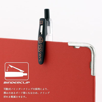 Zebra Gel Ballpoint Pen Sarasa Clip 0.3 Black 5 P-JJH15-BK5