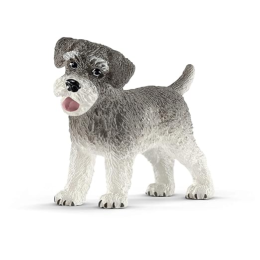 Schleich Farm World, Animal Figurine, Farm Toys for Boys and Girls 3-8 Years Old, Miniature Schnauzer