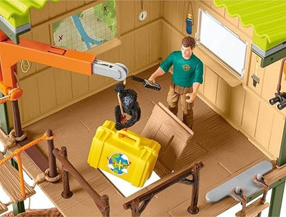 Schleich - 42507 Ranger Adventure Station, Multi Color