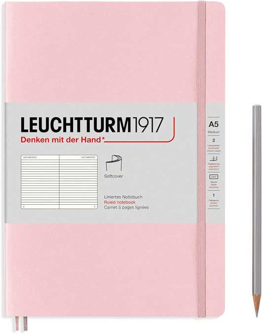 Leuchtturm Notebook A5 Horizontal Ruled Soft Cover Powder 361565
