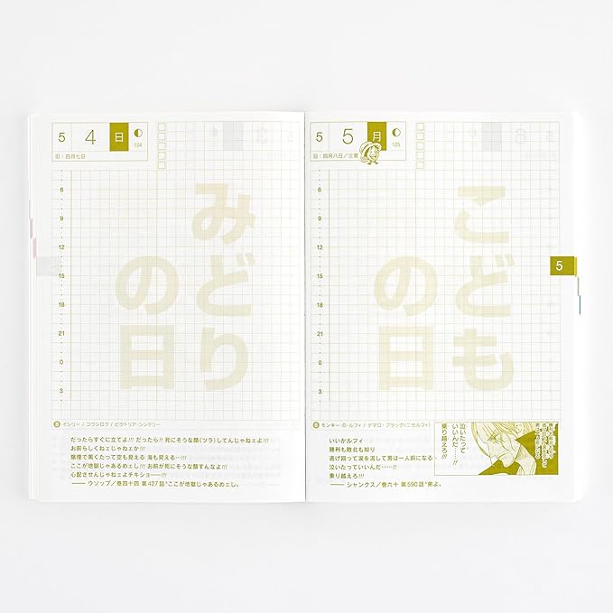 Hobonichi 2025 Original (A6) One Piece, Japanese [A6/1 Page Per Day (Special Edition)/January/Monday]
