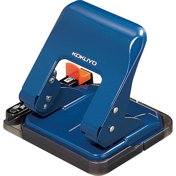 Kokuyo PN-G17W 2 Hole Hole Punch, Handy, 17 Pieces, White (Blue)