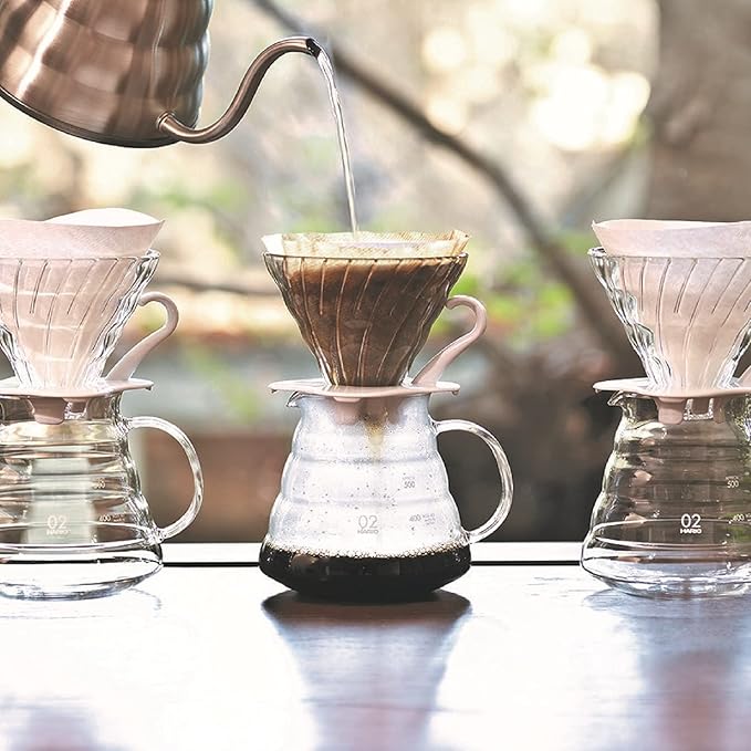 Hario Glass Coffee Dripper, Size 02, Black