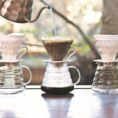 Hario Glass Coffee Dripper, Size 02, Black