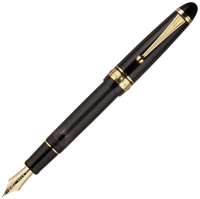 Pilot "CUSTOM 823 - Plunger Type/TransparentBlack" (Nib : Medium)