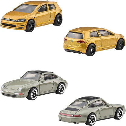 Hot Wheels JBY79 Euro Style Multipack Vehicle Toy Mini Car, 6 Pack 3 Years Old and Up Multi