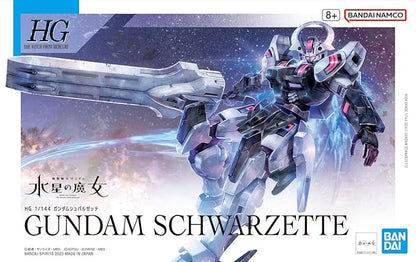 Bandai Spirits HG Mobile Suit Gundam Mercury Witch Gundam Schwarzette, 1/144 Scale, Color-coded Plastic Model