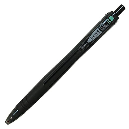 Zebra Surari Emulsion Ink Pen - 0.5 mm - Dark Black Body - Black Ink