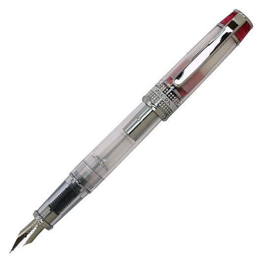Pilot Prera Iro-Ai Fine-Nib Transparent Red Body Fountain Pen (FPRN-350R-TR