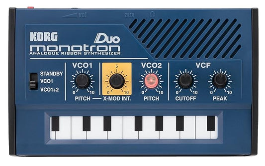 Korg Monotronduo 0-Key Dual Oscillator Analog Pocket Synthesizer, multi-colored