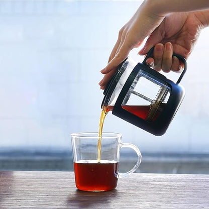 HARIO CPU-2-B CafePress U French Press Tea Press Type Coffee Heat Resistant Glass Practical Capacity 10.1 fl oz (300 ml) Black