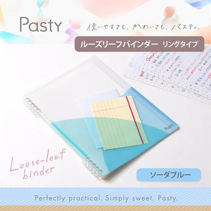 PLUS Loose Leaf Binder, B5, Pasty, Ring Type, Soda Blue FC-820PR 97-082