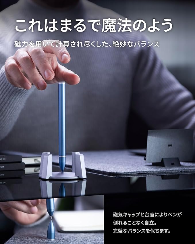 Hoverpen Classic Midnight Blue Hoverpen Ballpoint Pen Oil Based Gift Gift Present Luxury Men Office Premium Special Feeling