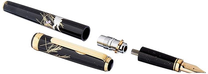 Platinum Rabbit Character In And Gold Lacquer fountain Pen Kanazawa Foil Month (M) PTL-15000H # 87-3