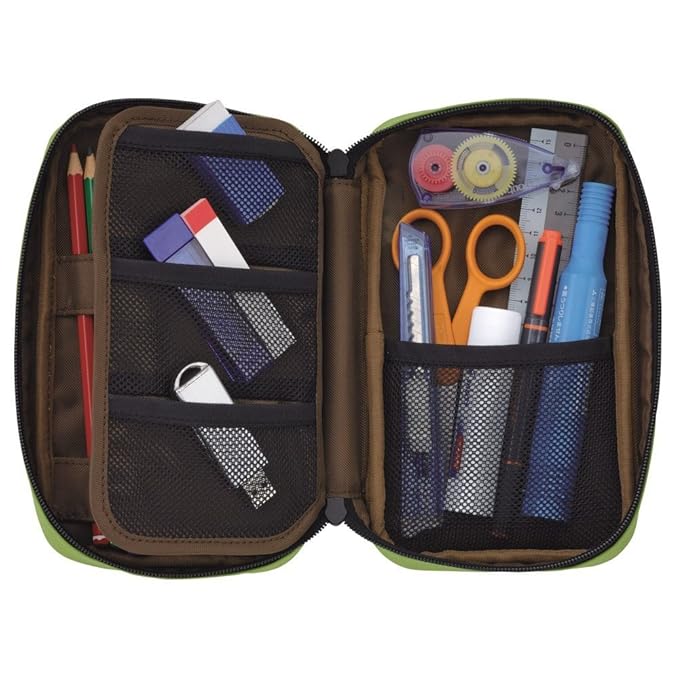 Lihit Lab Pen Case (A7551-9, Brown, 4.7 x 7.9"