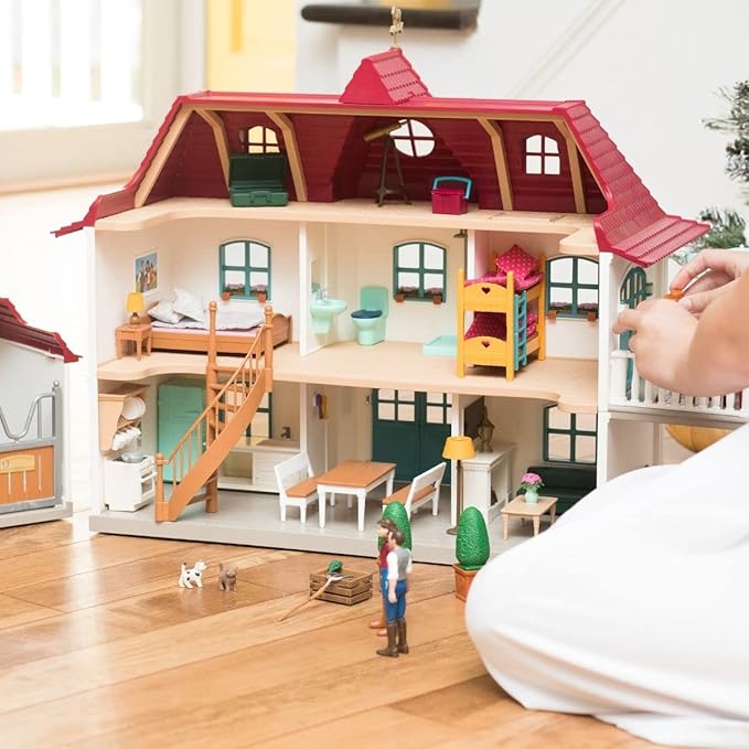 Schleich - 42551 Lakeside Country House and Stable, Multi Color