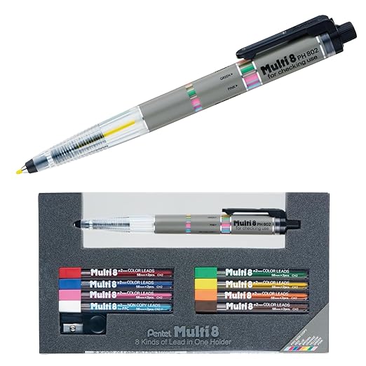 Pentel Multi-8 Set Refill Pens, Multi Color