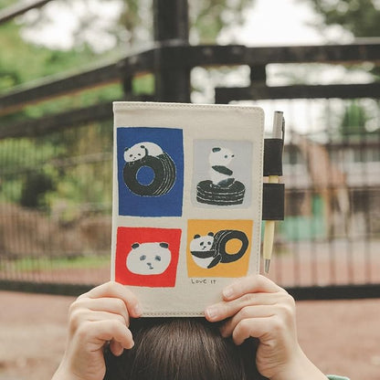 Hobonichi daily planner original (A6) size notebook cover Kitamurajin/Love it (Panda)