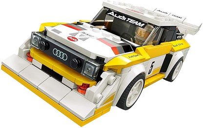 LEGO 76897 Speed Champions Audi Sport Quattro S1 Racer Toy, with Racing Driver Minifigure, Race Cars Building Sets, Multicolor (263 pieces)