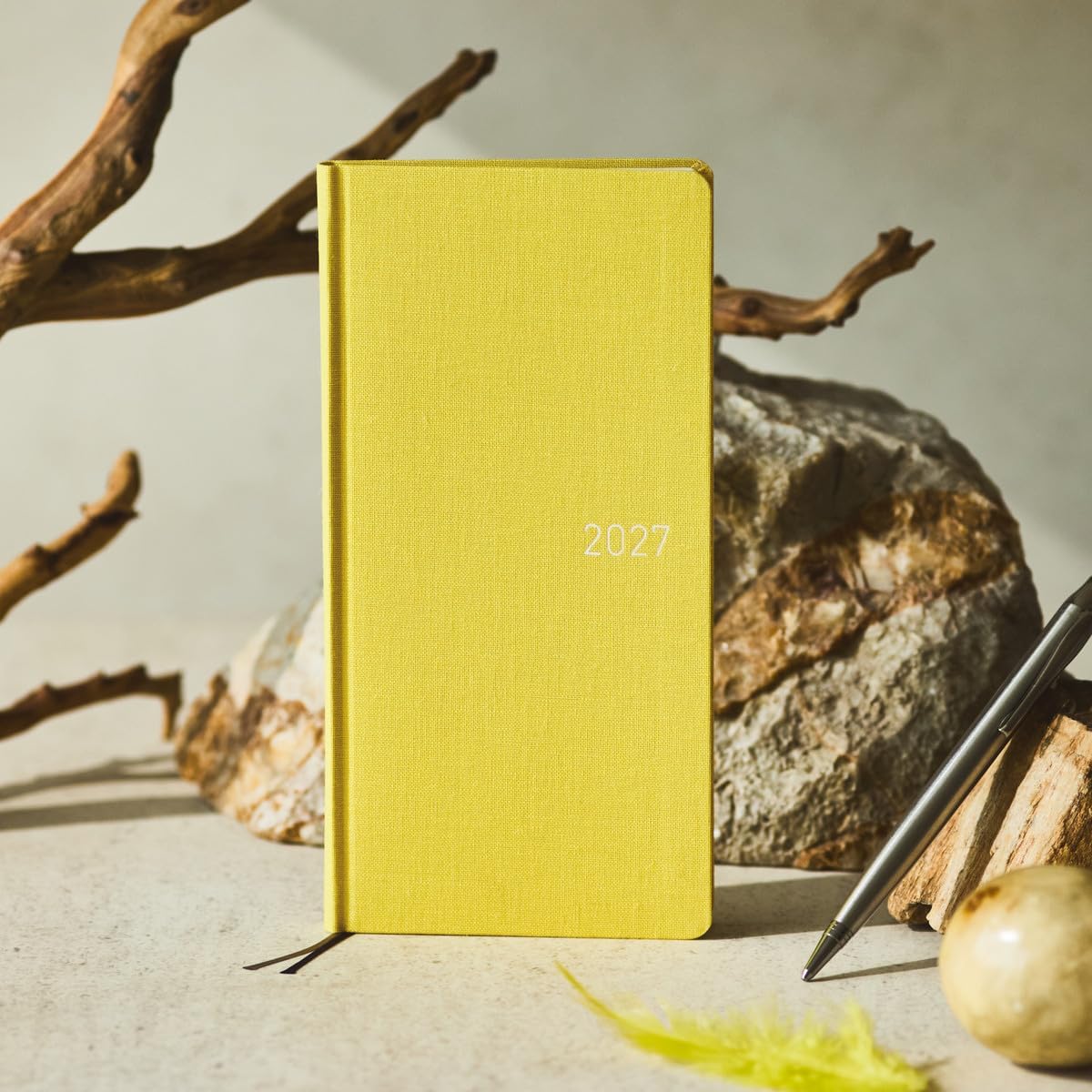 Hobonichi Planner, 2027 Weeks, Canary Yellow, From January, Weekly Notebook.