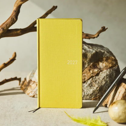 Hobonichi Planner, 2027 Weeks, Canary Yellow, From January, Weekly Notebook.