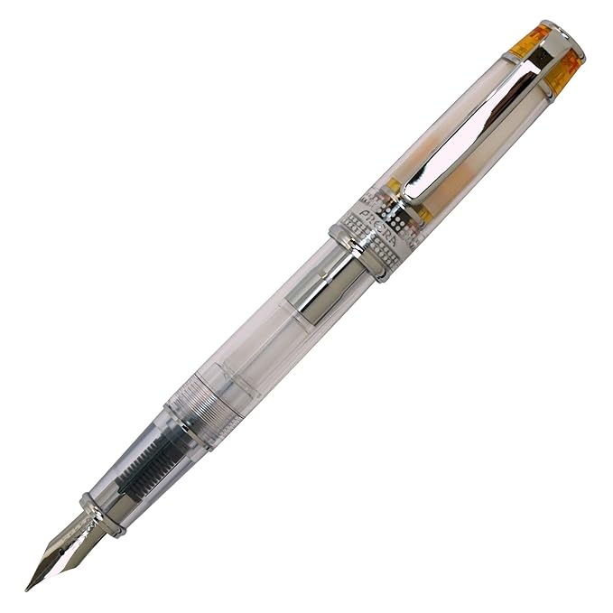 Pilot Prera Iro-Ai Medium-Nib Transparent Black Body Fountain Pen (FPRN-350R-TBM)