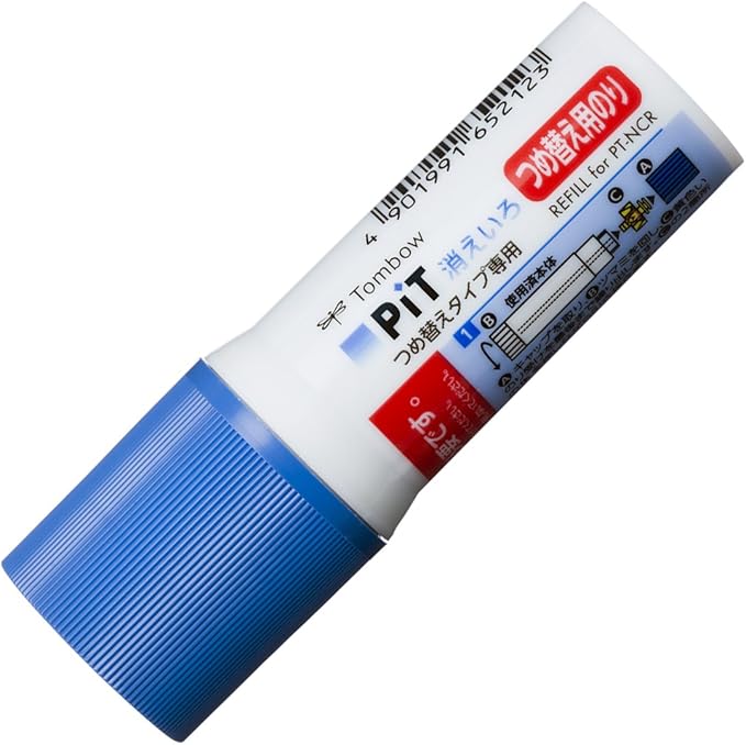 TOMBOW HCA-223-10P Stick Glue Stick Pit Refill Type, N Size, 0.7 oz (20 g), Main Unit + Refill Pack, 10 Pieces