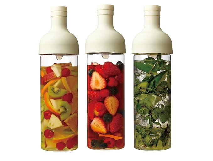 Hario Filter-in Cold Brew Tea Bottle, 750ml, White