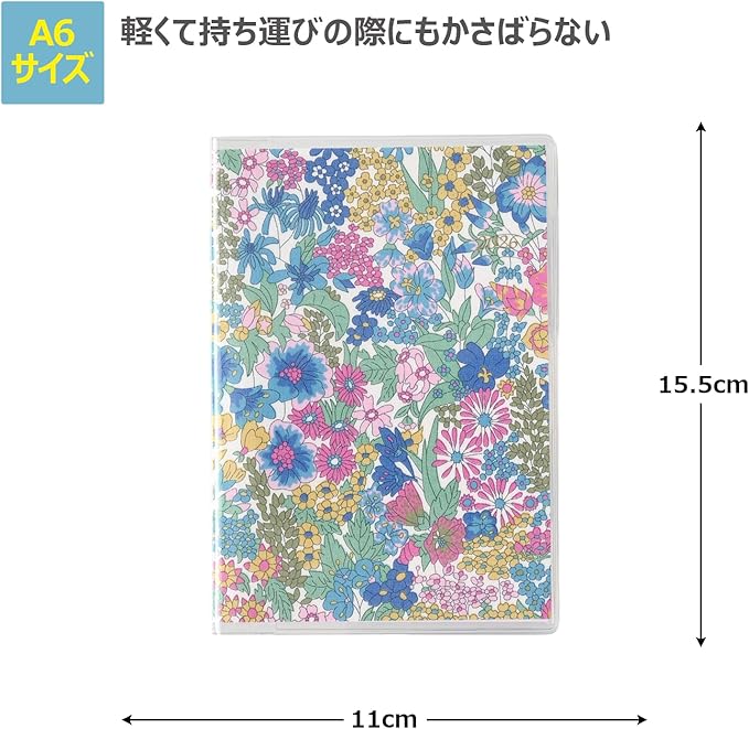 Noritsu Pagem Planner, 2026, A6, Monthly Liberty Print, Margaret Annie 2333 (Begins November 2025)