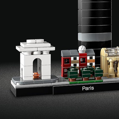 LEGO Architecture Paris Building Blocks for Kids (649 Pcs) 21044, Multicolor