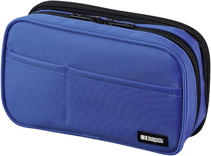 Lihit Lab A7555-135 Pen Case, Book Type, Double Ice Gray, Camouflage, Overseas Model