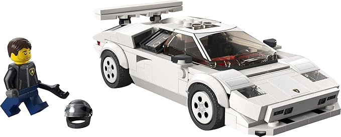 LEGO Speed Champions Lamborghini Countach 76908 Building Kit (262 Pcs),Multicolor
