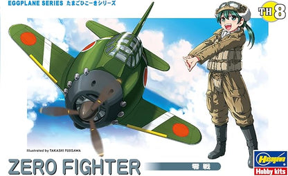 Hasegawa Egg Plane Japanese Navy Zero Fighter Non-scale Plastic Model TH8
