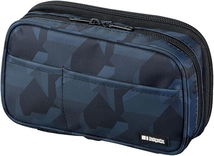 Lihit Lab A7555-4 Pen Case, Book Type, Double, Orange