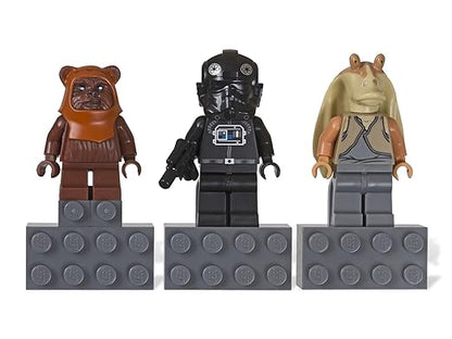 LEGO Star Wars Magnet Set Jar Jar Binks V-Wing Pilot Wicket Ewok 853414
