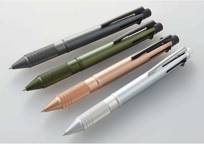 Uni Mitsubishi Pencil Jetstream 4&1 MSXE5200A5.43 Multifunction Pen, Limited Metal Edition, 0.5, Gun Metallic, Easy Writing