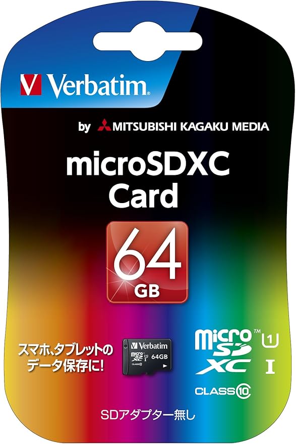 Verbatim 64GB UHS-1 U1 Class 10 MXCN64GJVZ2 MicroSDXC Card
