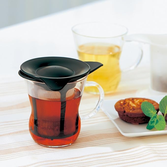 Hario 1-Cup Tea Maker, Natural Black