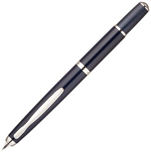 Pilot Capless Fermo 18kt Rhodium Trim Medium Nib Blue color Fountain Pen