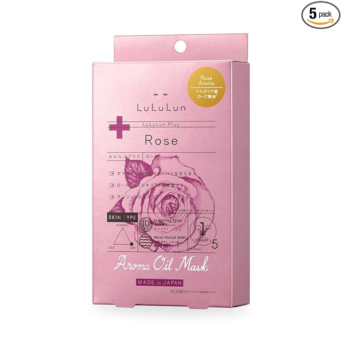 Lululun Plus -Rose- Mask 30ml/1fl.oz x 5 Sheets