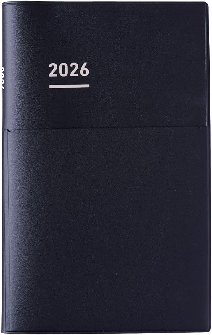 Kokuyo Jibun Notebook Biz Mini 2026 Monthly B6 Slim Matte Black Ni - JBM1D-26 2025 Starts on December