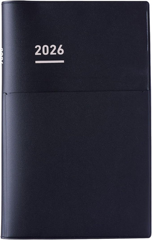 Kokuyo Jibun Notebook Biz Mini 2026 Monthly B6 Slim Matte Black Ni - JBM1D-26 2025 Starts on December
