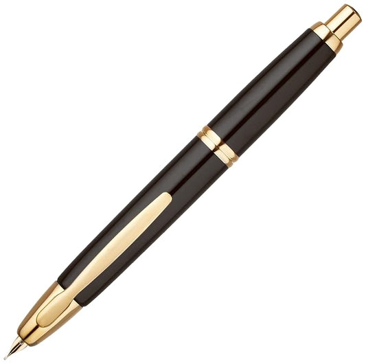Pilot Japan Pilot Capless Vanishing Point Black 18Kt Gold Trim Medium Nib Fountain Pen