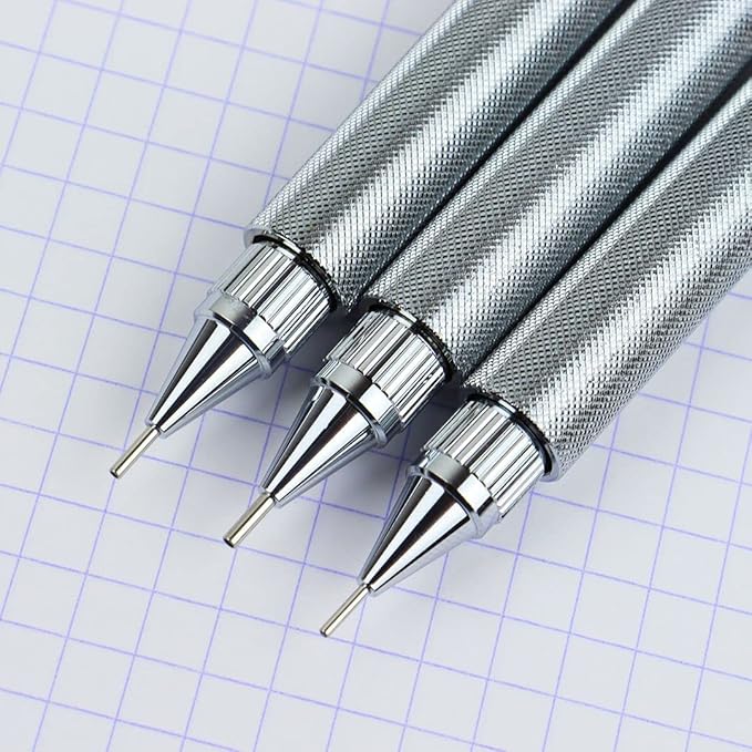Platinum Fountain Pen Mechanical Pencil Professional Use 171 0.3mm Silver [Case Included] MSDA-1500A#9-P