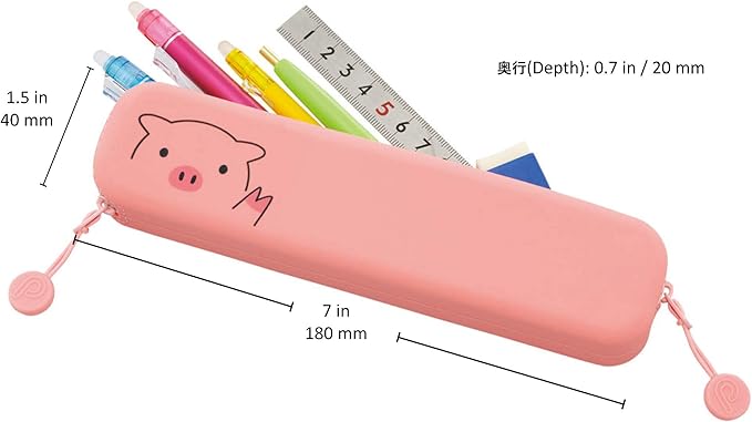 Lihit Lab  Slim Zipper Pouch Punilabo Hachiwareneko A7717-4