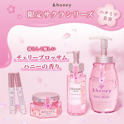 & HONEY  Sakura 2025 Limited] &honey Cleansing Balm, Clear, 3.2 oz (90 g) (Does not require face washing) | Cleansing Cream